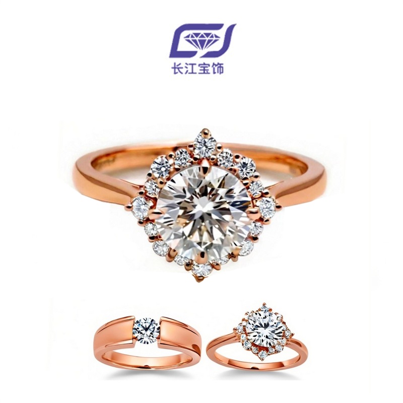 New Design Lab Grown Diamond Rose Gold wedding Ring
