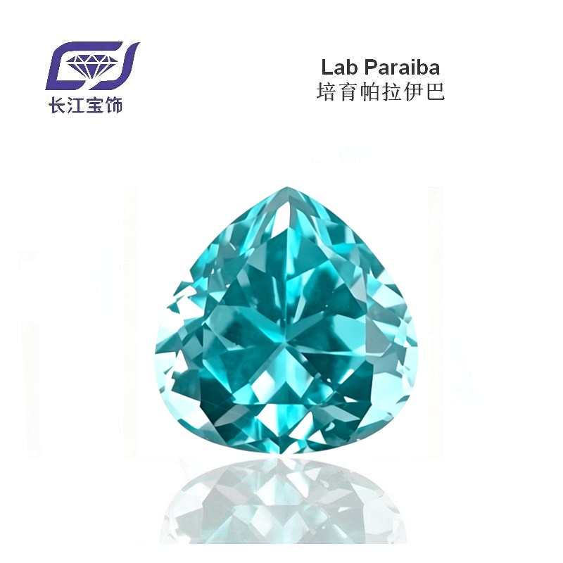 Lab grown Paraiba Blue Trillion