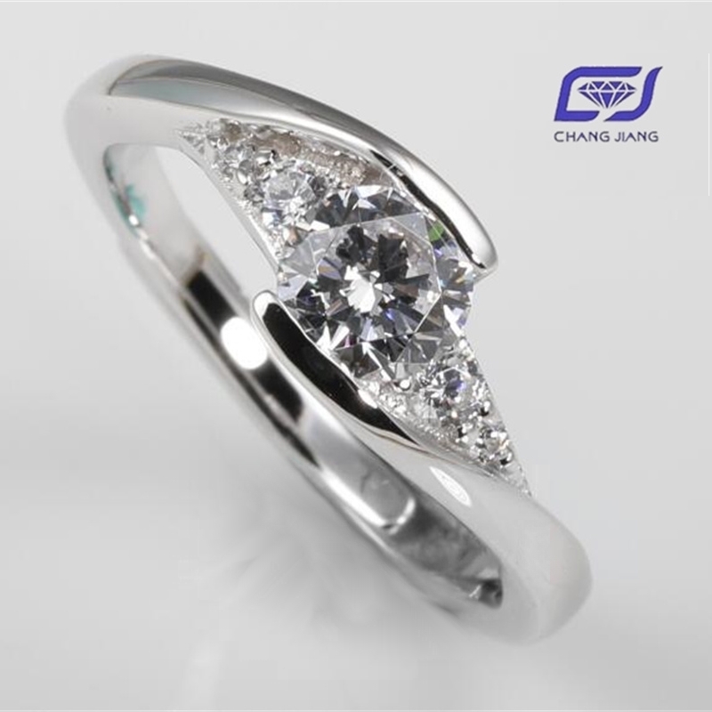 New Design Moissanite Stone Wedding Ring