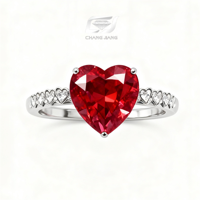 New Design Lab Grown Ruby wedding Ring