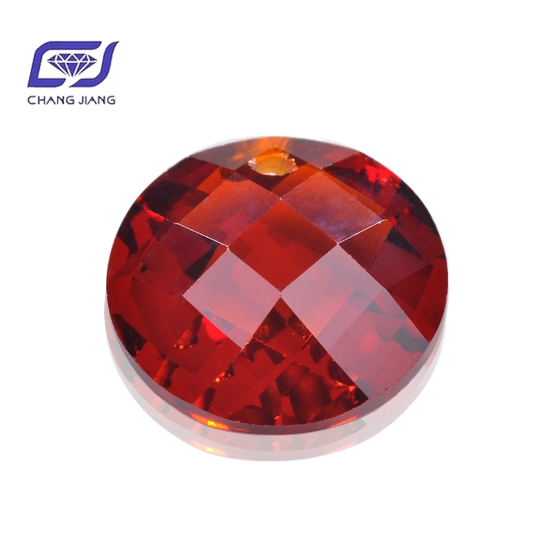 Garnet CZ-RD checker cut