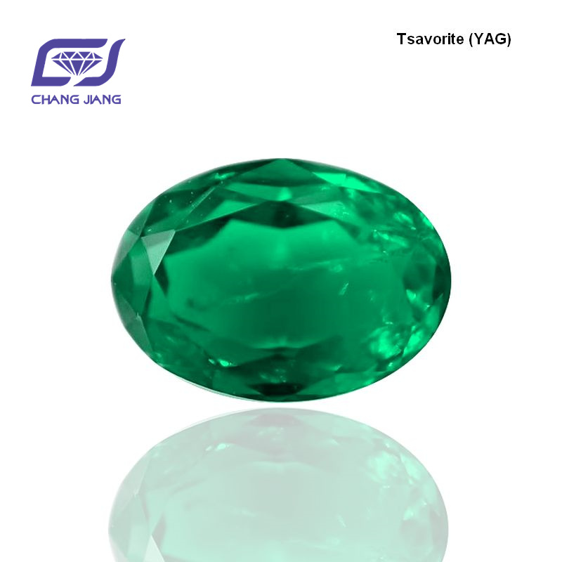 Lab Tsavorite (YAG)-Oval