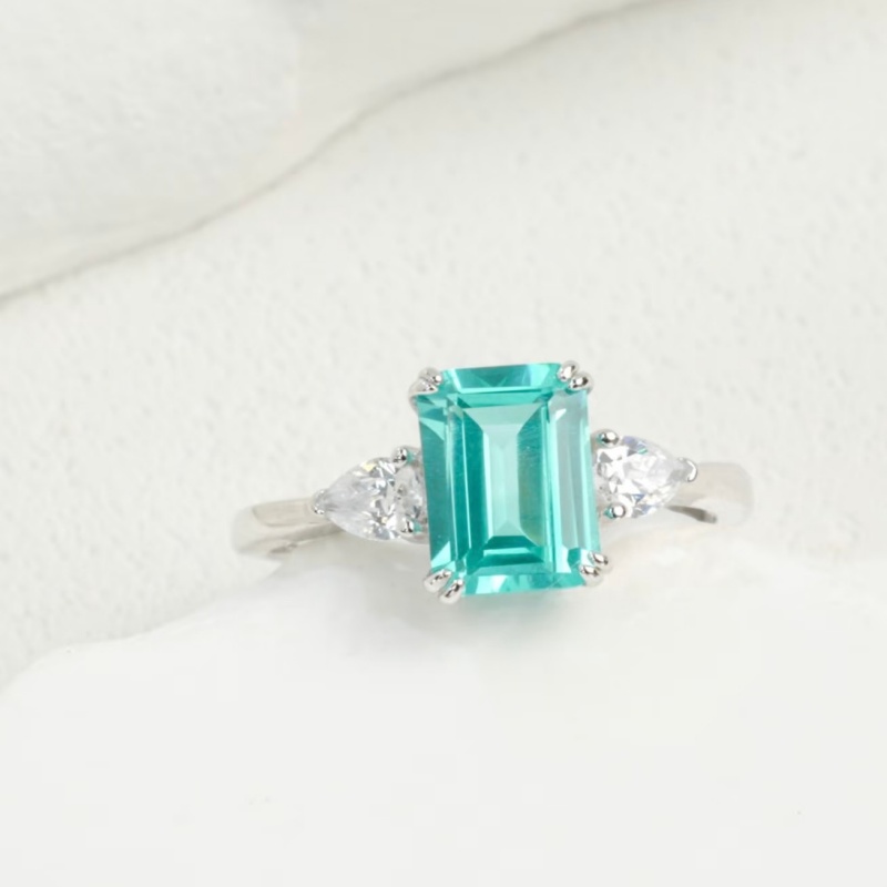 New Design Lab Paraiba Wedding Ring Earrings Necklace Sets