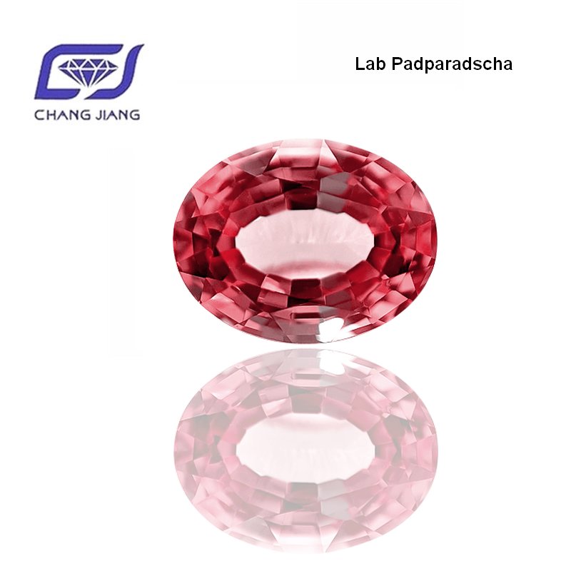 Lab grown Padparadscha