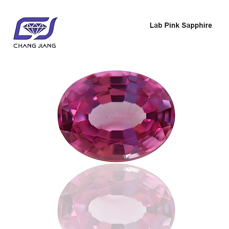 Lab grown Pink Sapphire-Oval