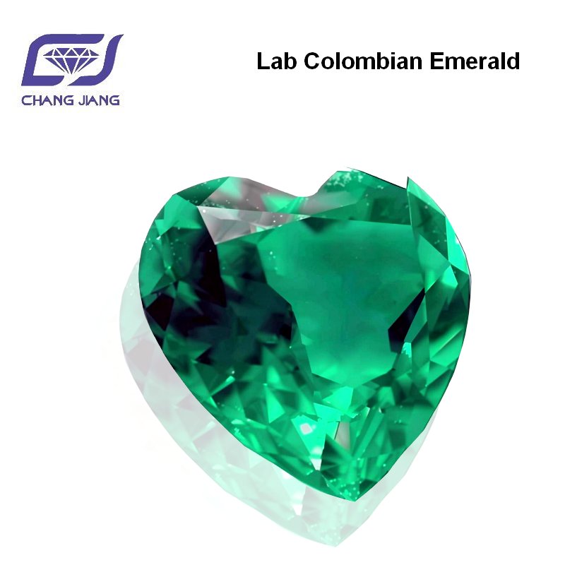 Lab Colombian Emerald-Heart