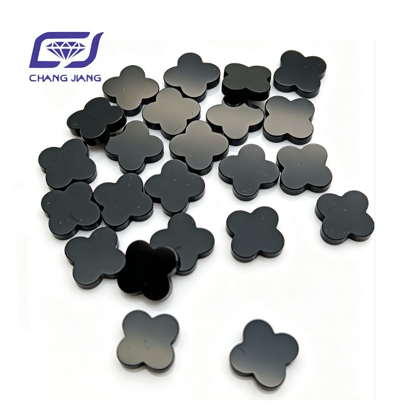 Black Onyx-4 leaf clover