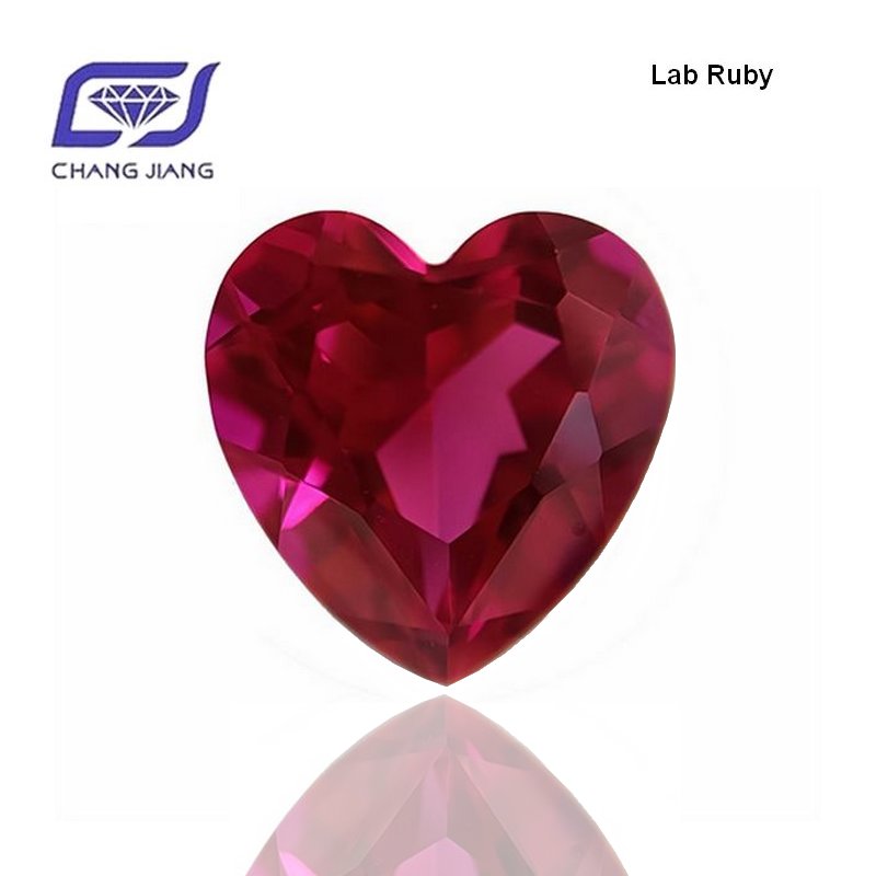 Lab grown Ruby-heart-Pigeon's Blood(pR) 鸽血红