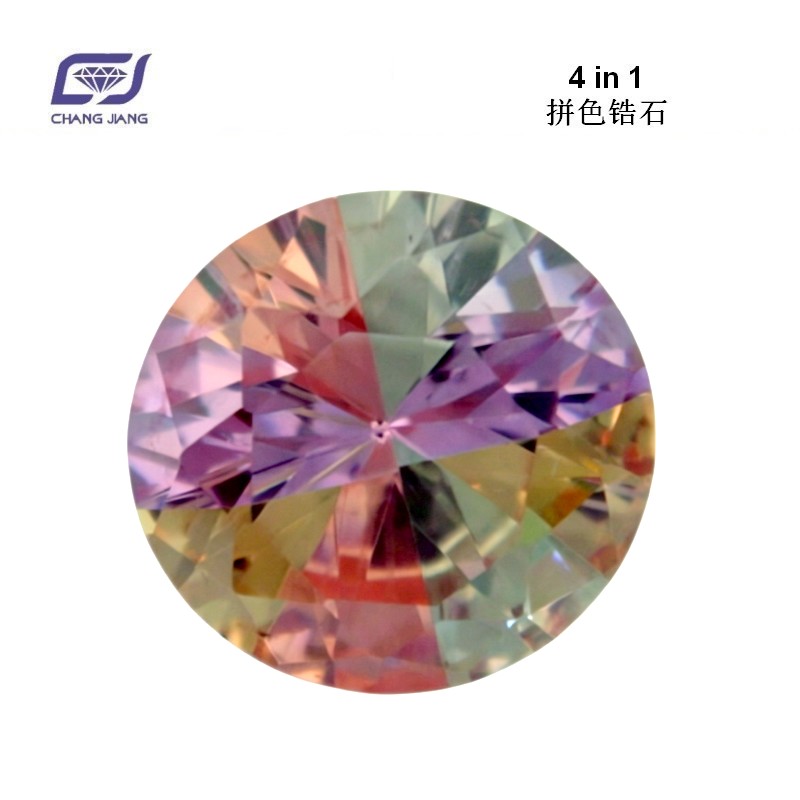 4 in 1 CZ Color CZ Round