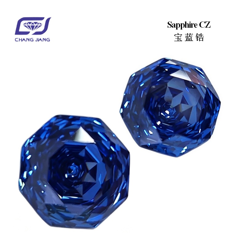 Sapphire CZ-Lucky Rose cut
