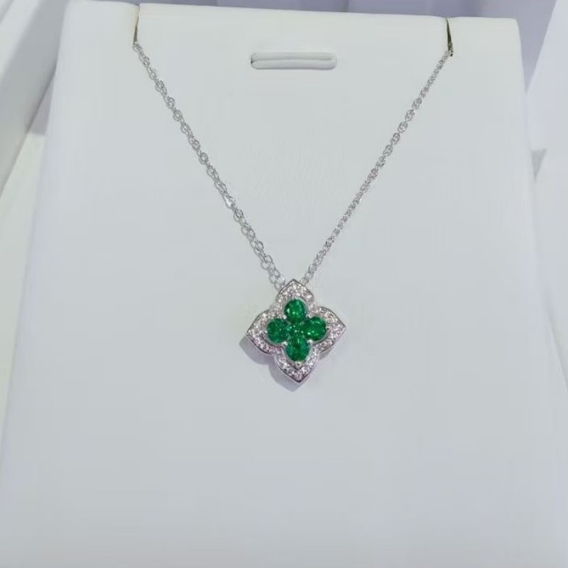 New Design Lab Emerald Wedding Ring Earrings Necklace Sets