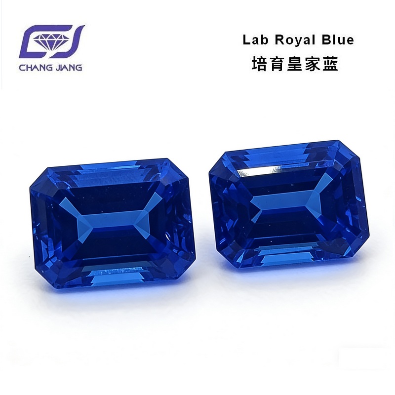 Lab grown Sapphire Royal Blue Octagon 皇家蓝