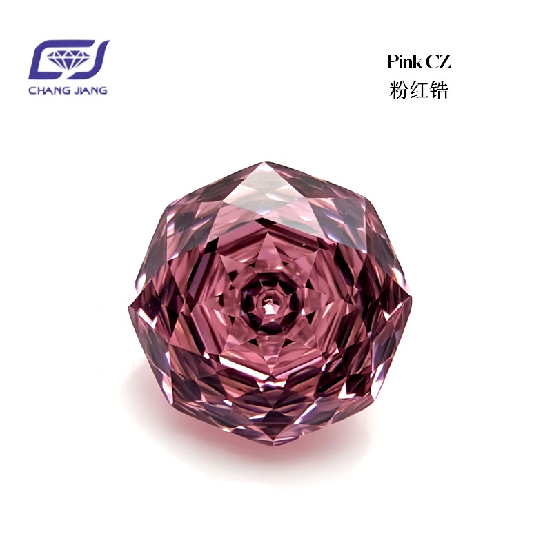 Pink CZ-Lucky Rose cut