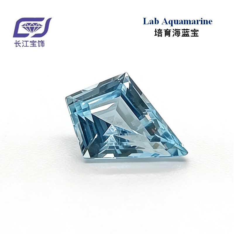 Lab grown Aquamarine-Kite 海蓝宝