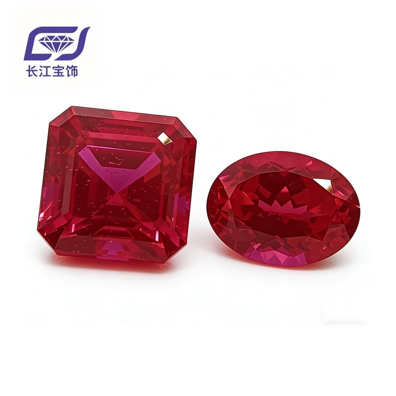 Lab grown Pigeon blood Red Ruby SQ