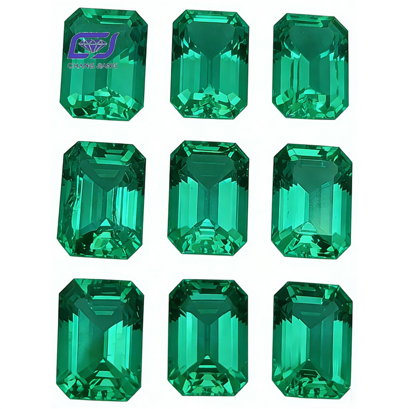Lab Colombian Emerald-Octagon 哥伦比亚祖母绿