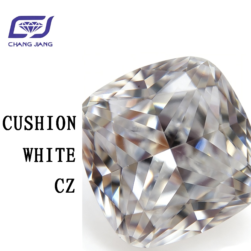 WHITE CZ-SQ Cushion