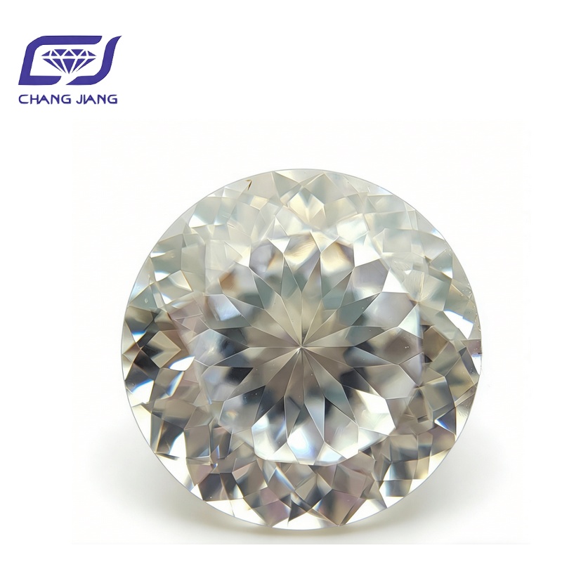 WHITE CZ 109 facets cut