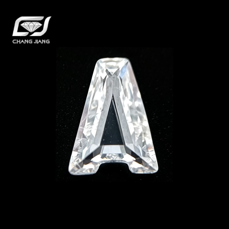 WHITE CZ Letter Cut 26 Letters A-N